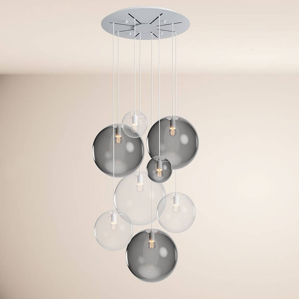 Brix Orb Modular Pendant Lamp | 8-Arm, Dimmable LED Spheres