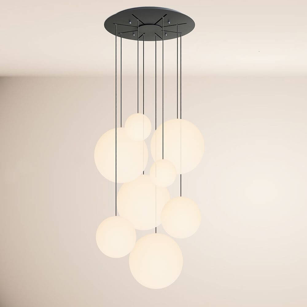 Brix Orb Modular Pendant Lamp | 8-Arm, Dimmable LED Spheres