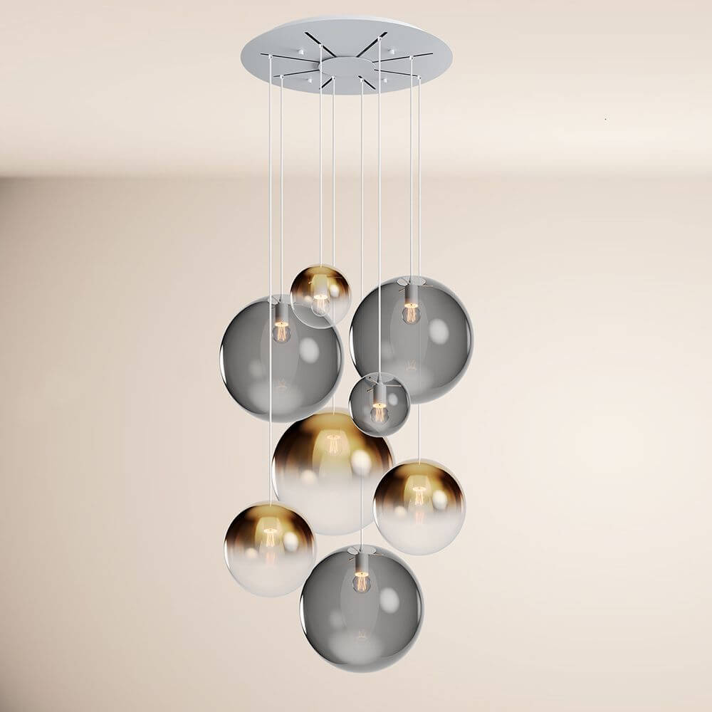 Brix Orb Modular Pendant Lamp | 8-Arm, Dimmable LED Spheres