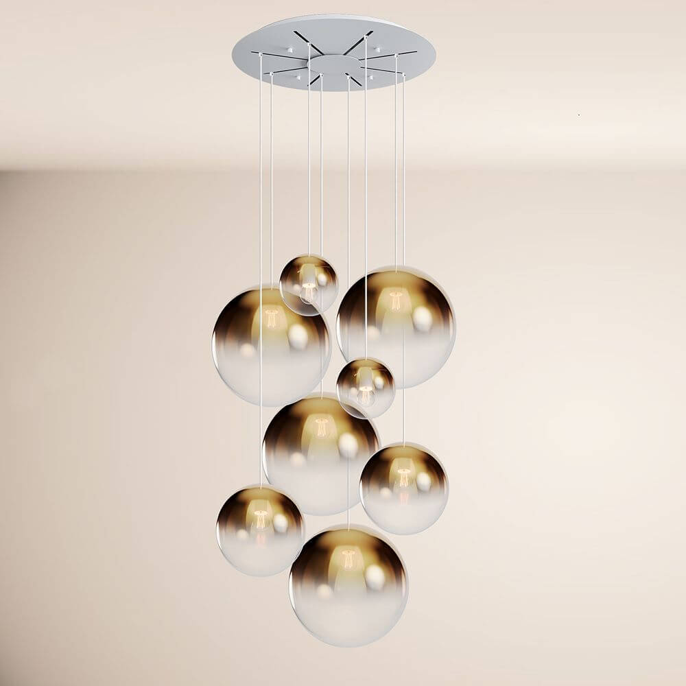 Brix Orb Modular Pendant Lamp | 8-Arm, Dimmable LED Spheres