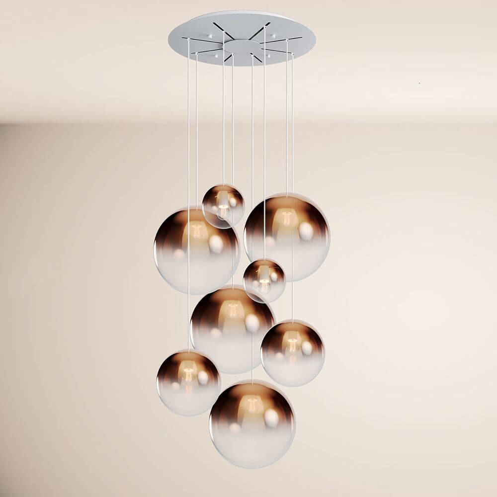 Brix Orb Modular Pendant Lamp | 8-Arm, Dimmable LED Spheres