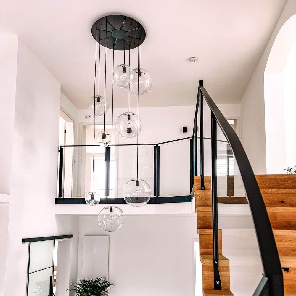 Brix Orb Modular Pendant Lamp | 8-Arm, Dimmable LED Spheres
