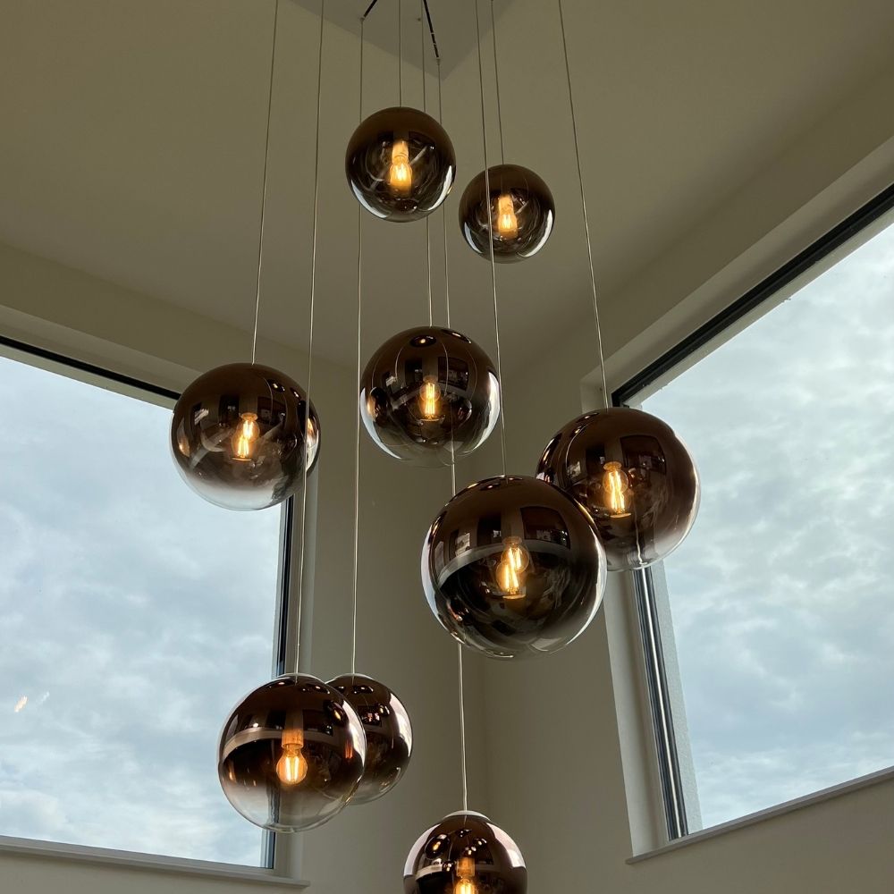 Brix Orb Modular Pendant Lamp | 8-Arm, Dimmable LED Spheres
