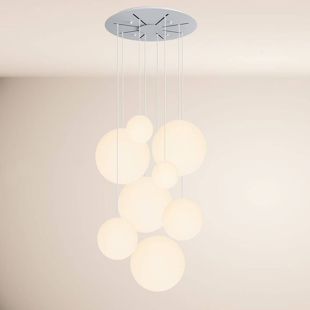 Brix Orb Modular Pendant Lamp | 8-Arm, Dimmable LED Spheres