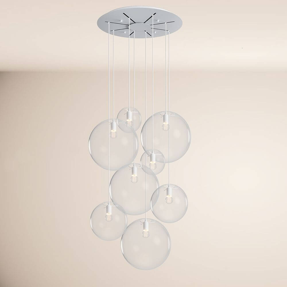 Brix Orb Modular Pendant Lamp | 8-Arm, Dimmable LED Spheres