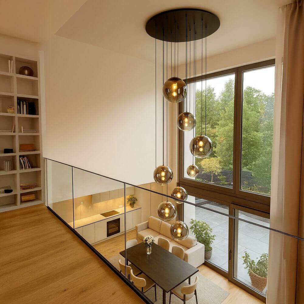 Bello Orb Gallery Light | 3- or 5-Bulb Modular Canopy, Custom Colors
