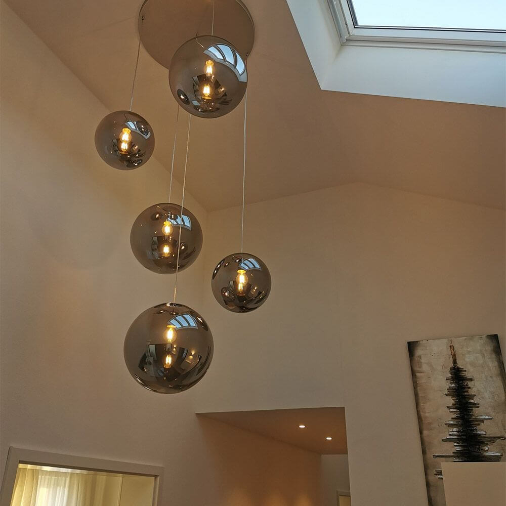 Bello Orb Gallery Light | 3- or 5-Bulb Modular Canopy, Custom Colors