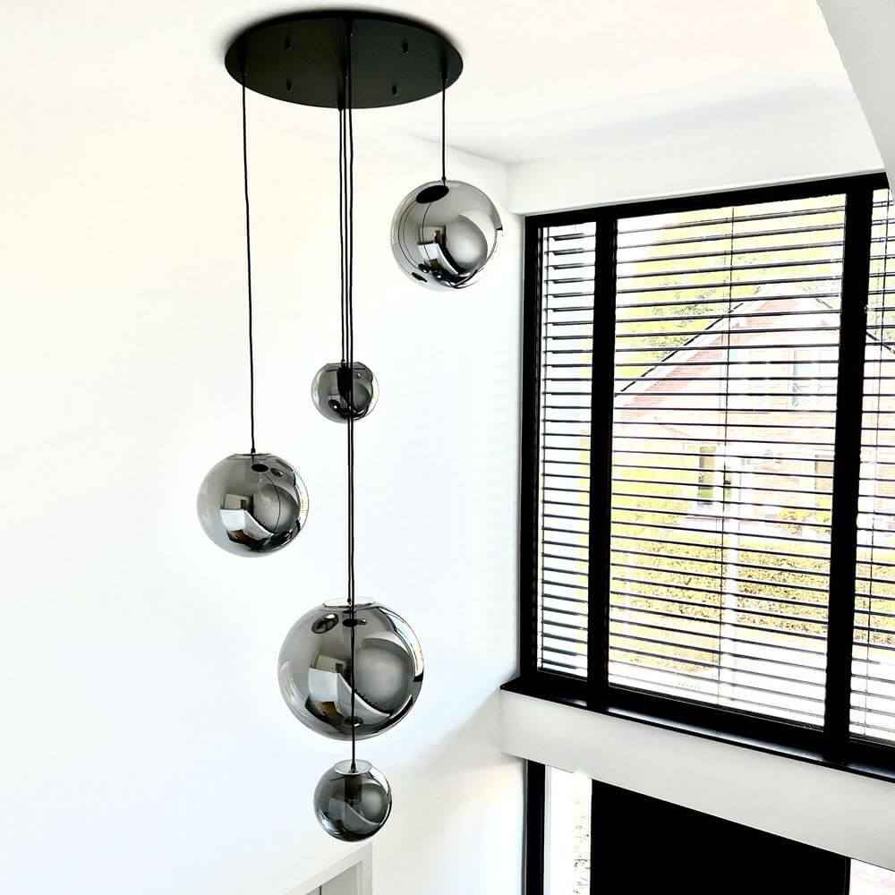 Bello Orb Gallery Light | 3- or 5-Bulb Modular Canopy, Custom Colors