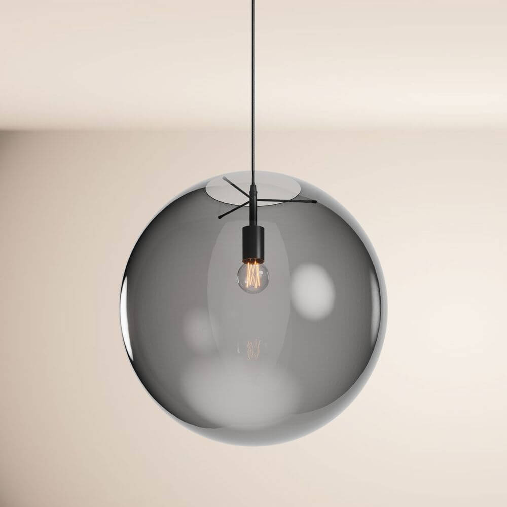 Breeza Orb Gallery Light | 5m Suspension, Clear Glass Ball
