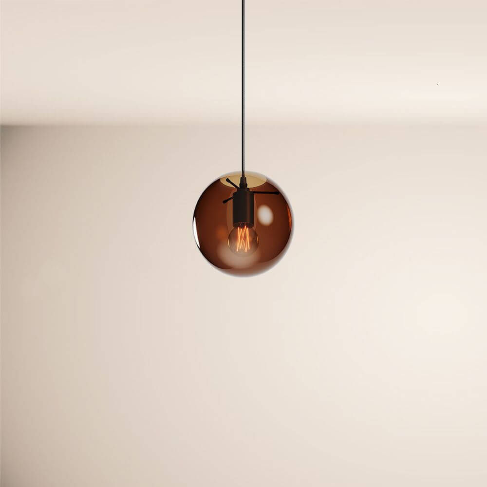 Breeza Orb Gallery Light | 5m Suspension, Clear Glass Ball