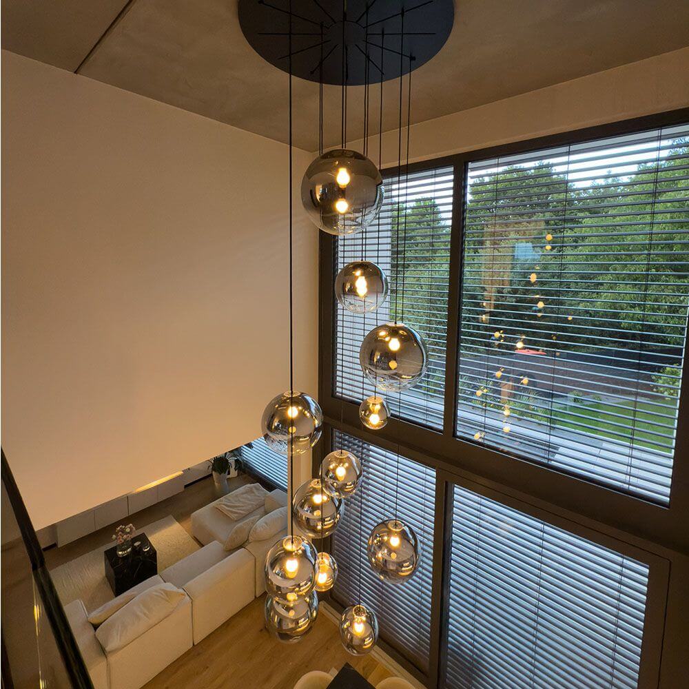 Bola Gallery Light | 5m Suspension, Mouth-Blown Glass