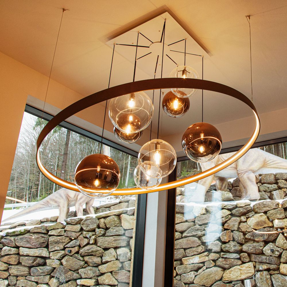 Bola Gallery Light | 5m Suspension, Mouth-Blown Glass