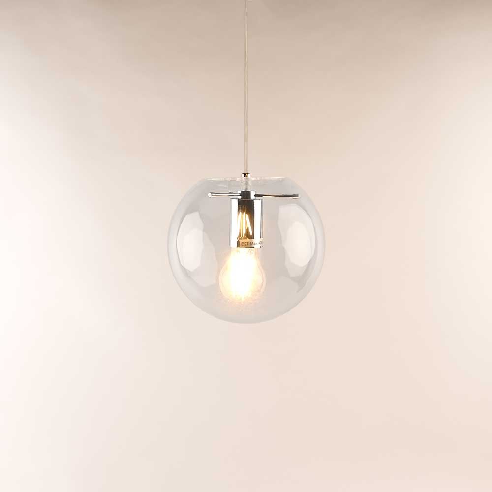 Bello Orb Glass Pendant Light | Hand-Blown Glass, Customizable Suspension