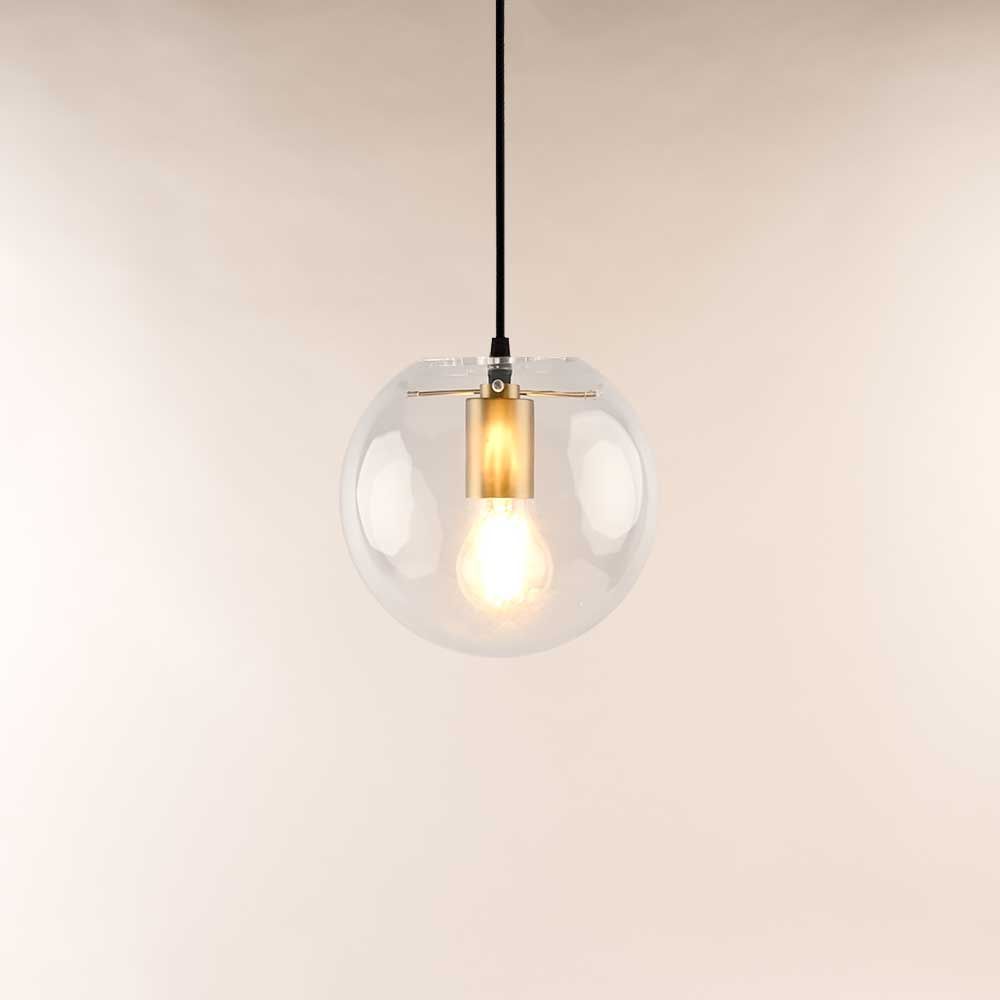 Bello Orb Glass Pendant Light | Hand-Blown Glass, Customizable Suspension