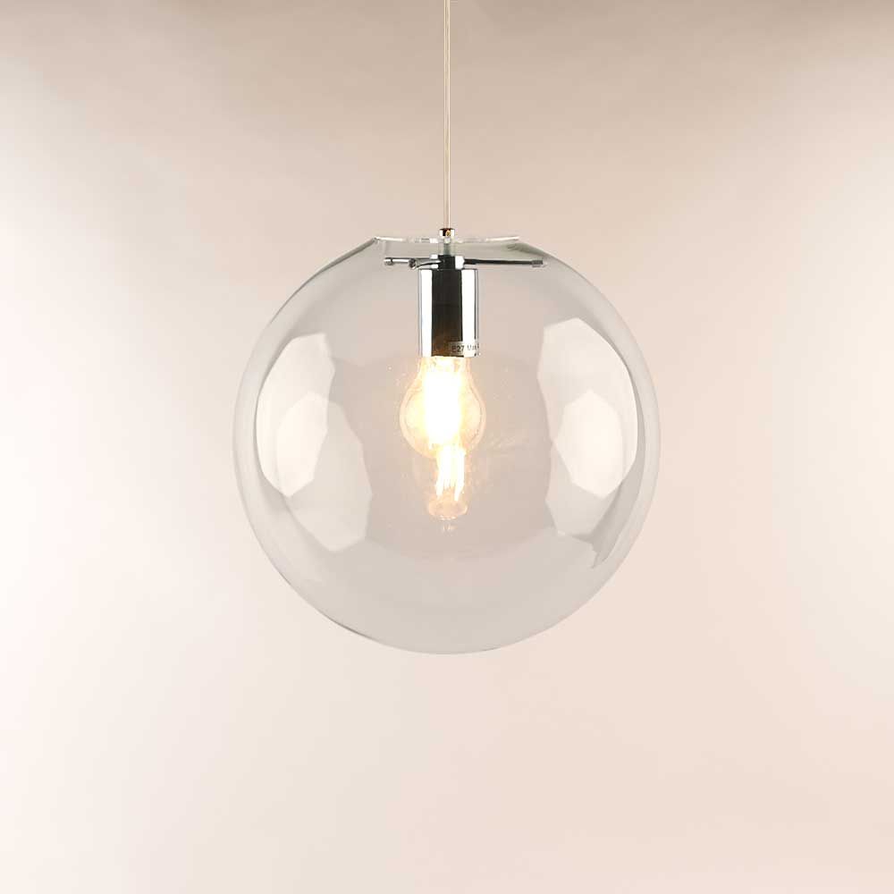 Bello Orb Glass Pendant Light | Hand-Blown Glass, Customizable Suspension