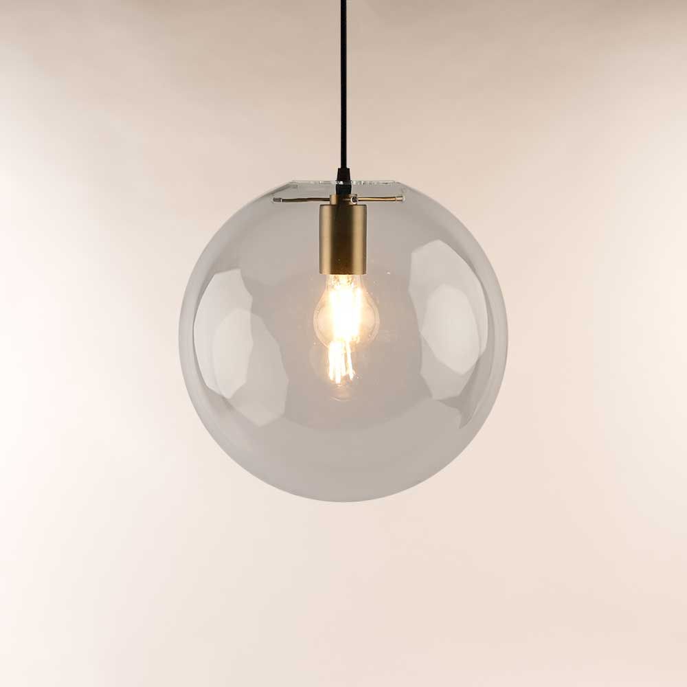 Bello Orb Glass Pendant Light | Hand-Blown Glass, Customizable Suspension