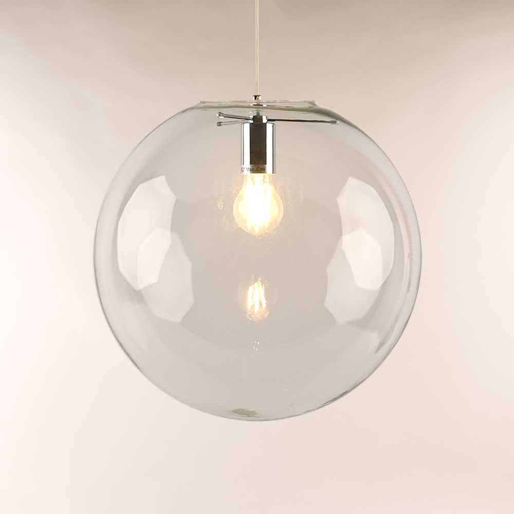 Bello Orb Glass Pendant Light | Hand-Blown Glass, Customizable Suspension