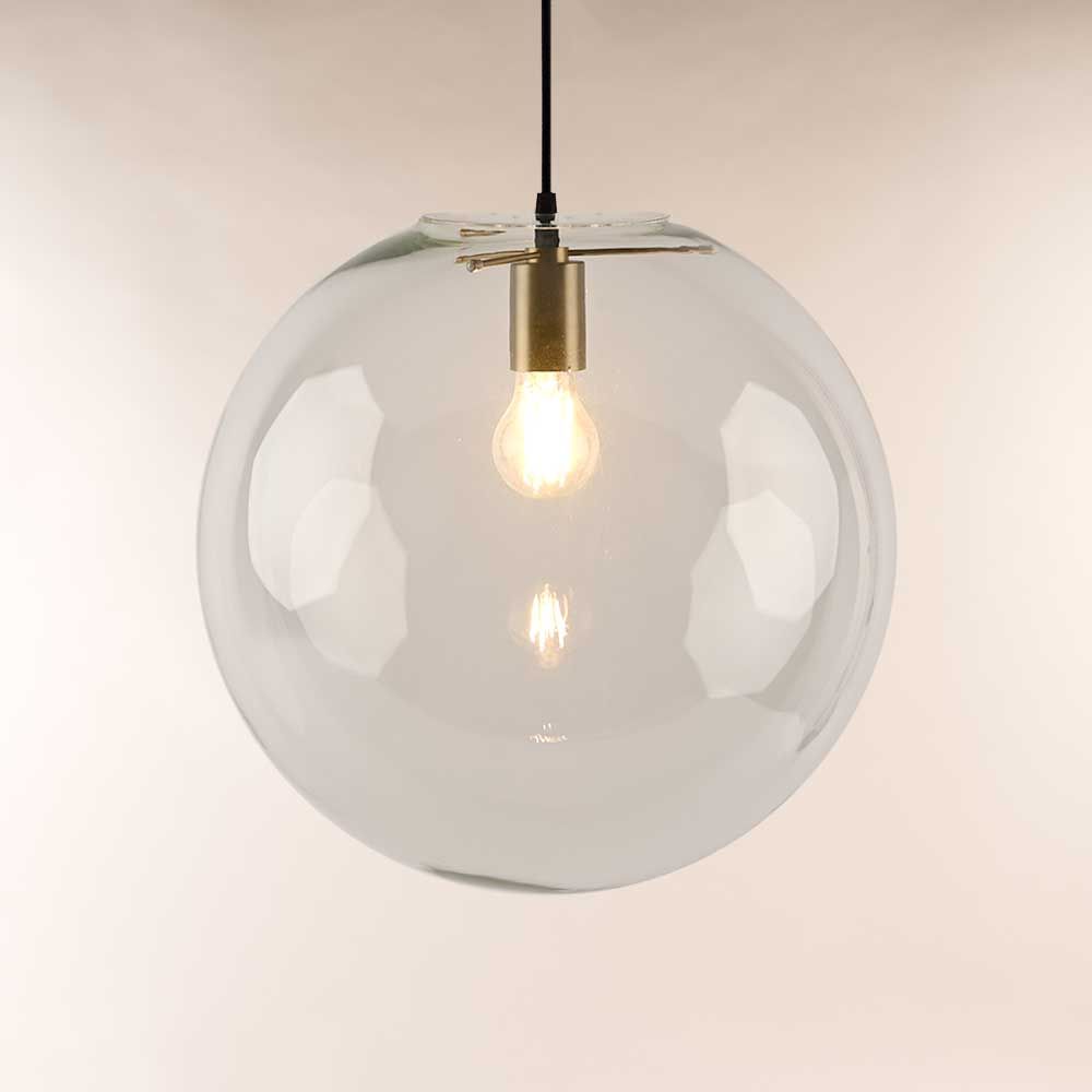 Bello Orb Glass Pendant Light | Hand-Blown Glass, Customizable Suspension