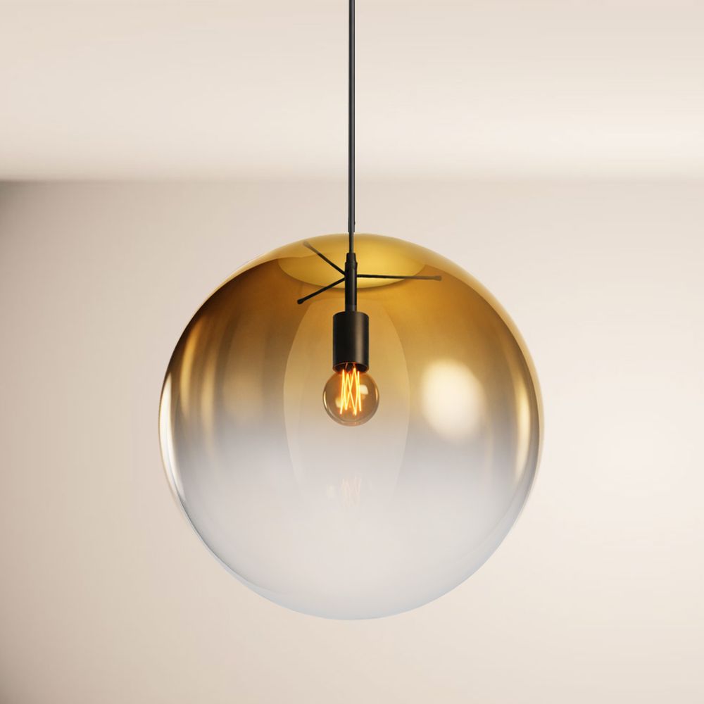 Bello Orb Glass Pendant Light | Hand-Blown Glass, Customizable Suspension