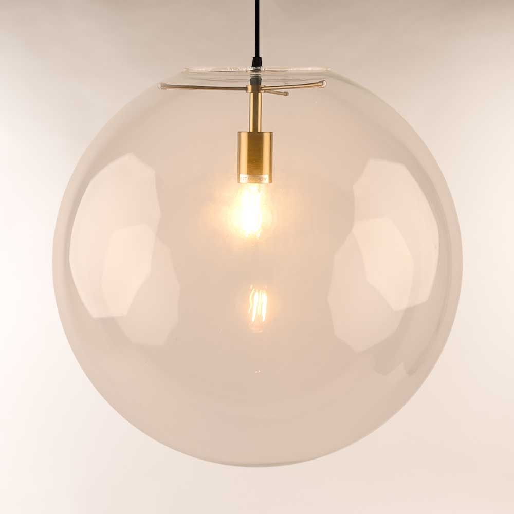 Bello Orb Glass Pendant Light | Hand-Blown Glass, Customizable Suspension