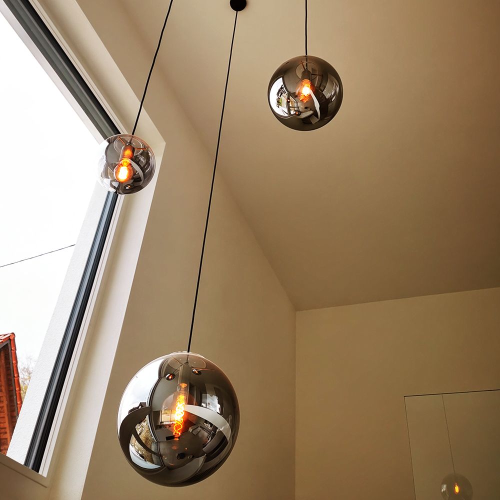 Bello Orb Glass Pendant Light | Hand-Blown Glass, Customizable Suspension