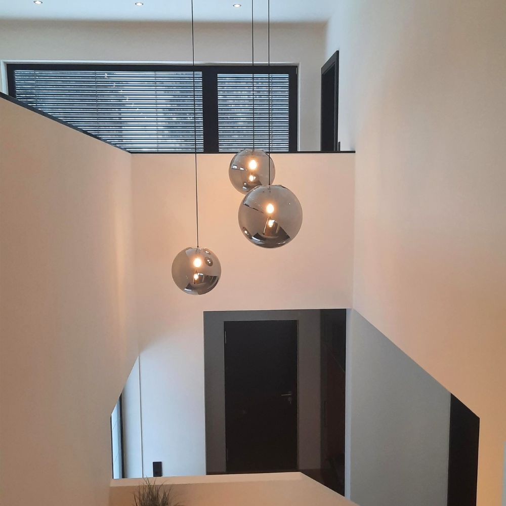 Bello Orb Glass Pendant Light | Hand-Blown Glass, Customizable Suspension