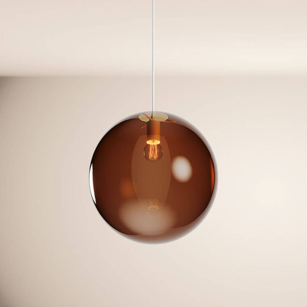 Bela Glass Pendant Light | Hand-Blown, Adjustable Suspension 150cm
