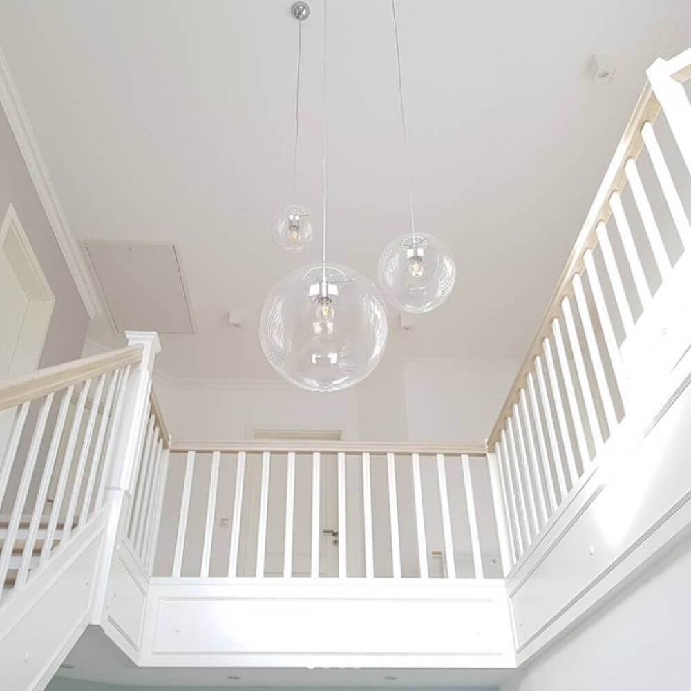 Bello Orb XL Gallery Light | 8-Glass Spheres, Modular Canopy