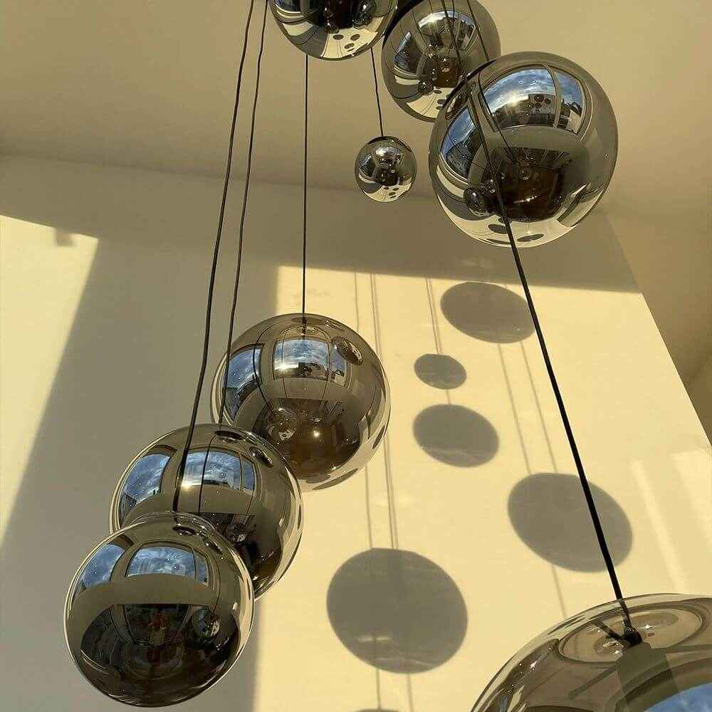 Bello Orb XL Gallery Light | 8-Glass Spheres, Modular Canopy