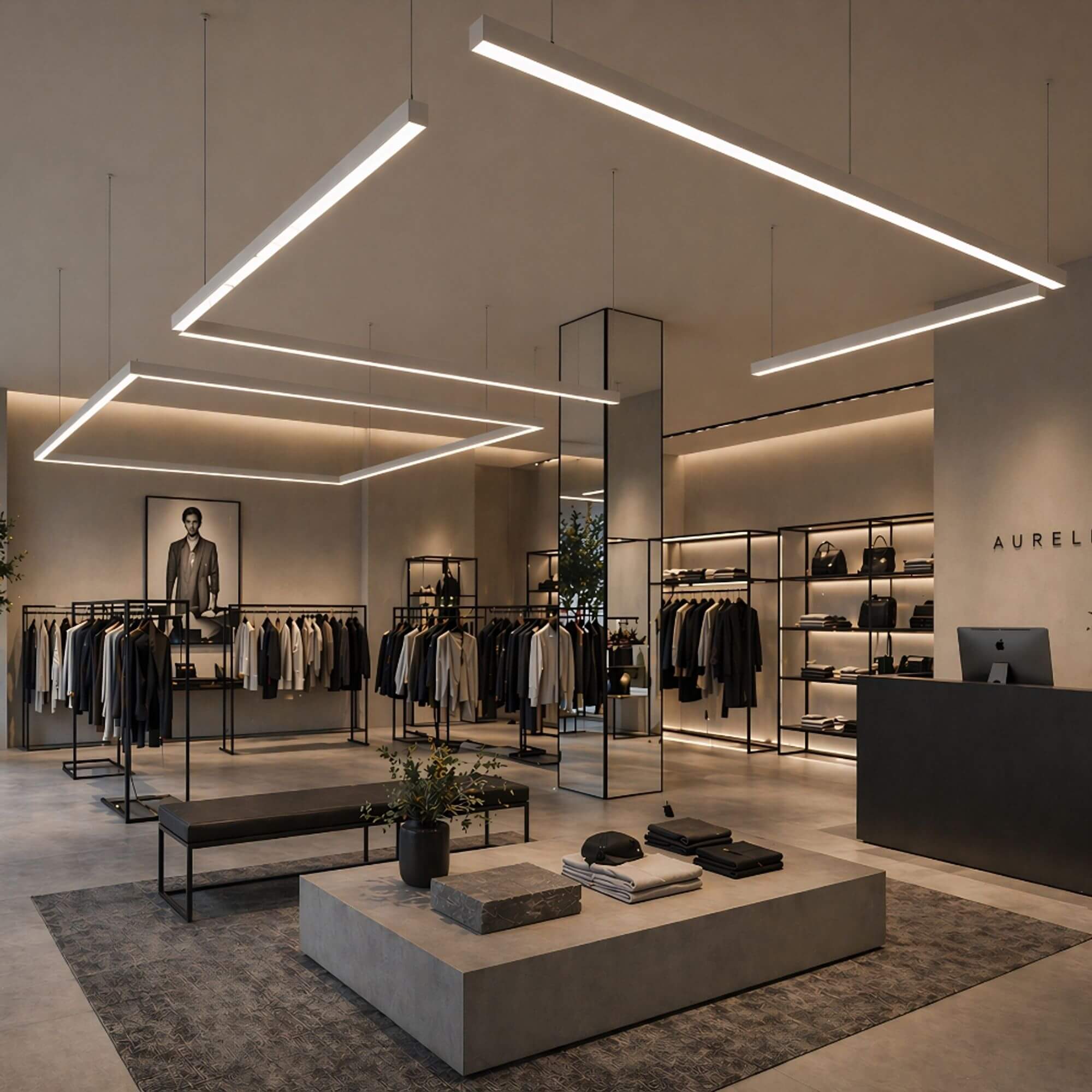 Brix LED Linear Light | Custom Made, 4000K Office Pendant Lamp