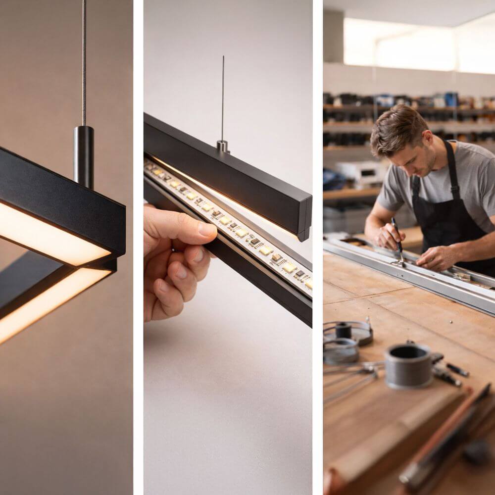Brix LED Linear Light | Custom Made, 4000K Office Pendant Lamp