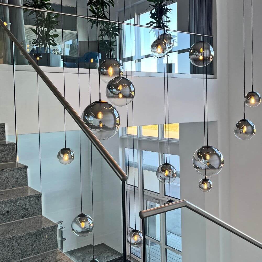 Bello Pendant Light | Hand-Blown Glass, 5m Suspension