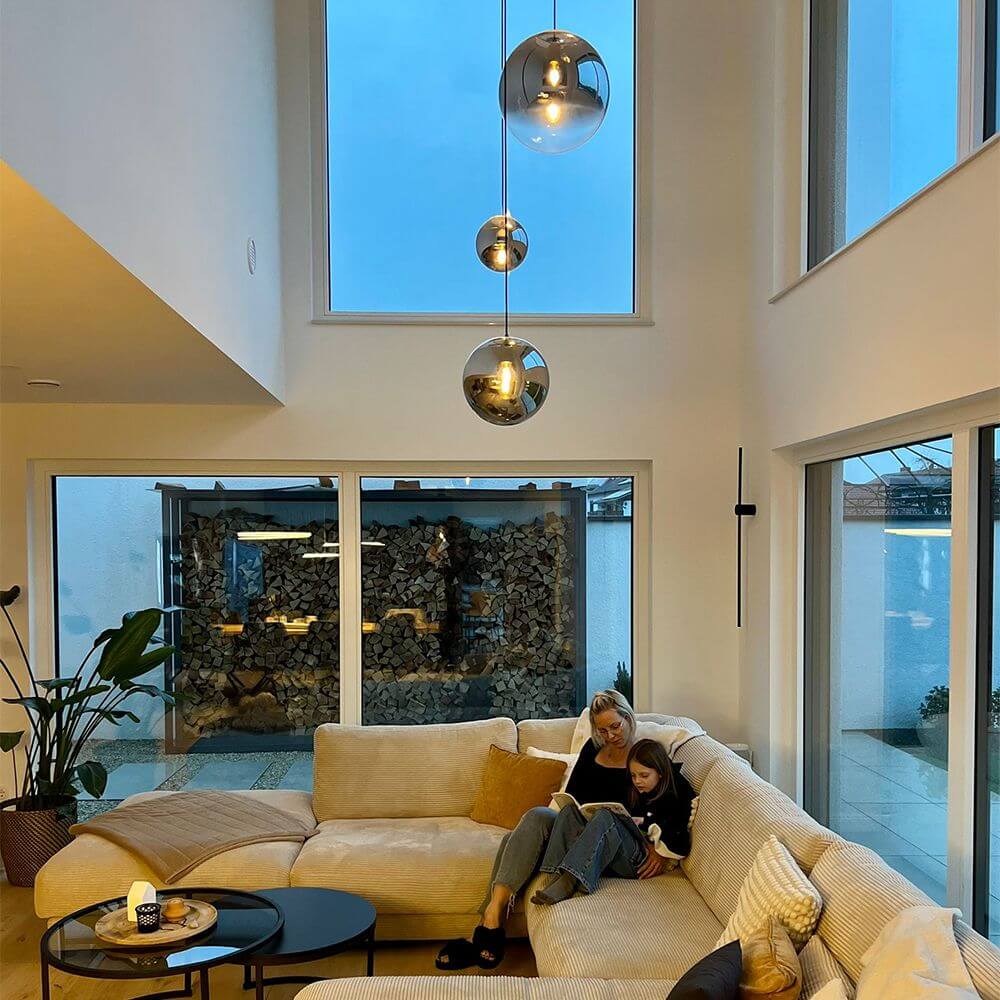 Bello Pendant Light | Hand-Blown Glass, 5m Suspension