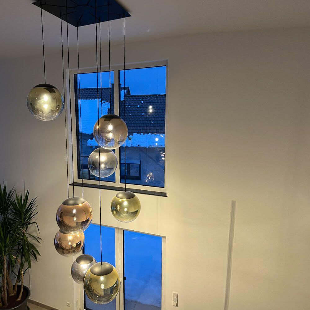 Bello Pendant Light | Hand-Blown Glass, 5m Suspension