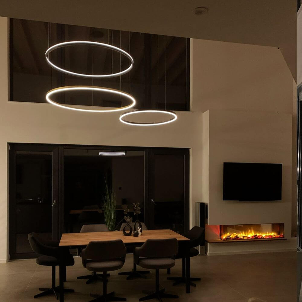 Bello LED Ring Pendant Lamp | 100cm, Dimmable, Minimalist Design