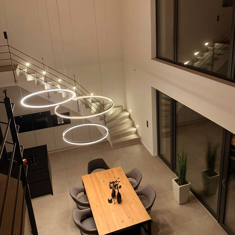 Bello LED Ring Pendant Lamp | 100cm, Dimmable, Minimalist Design