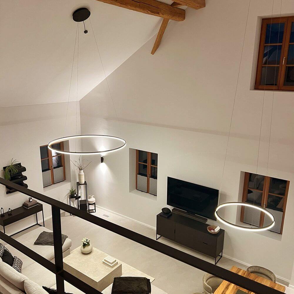 Luno LED Pendant Light | 60cm, Adjustable Suspension, CRI 95
