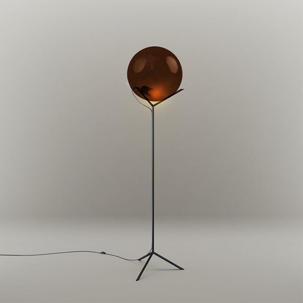 Bela Floor Lamp | Glass Ball, Adjustable Brightness