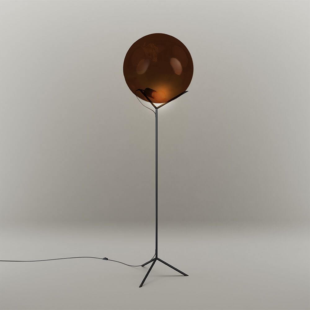 Bela Floor Lamp | Glass Ball, Adjustable Brightness