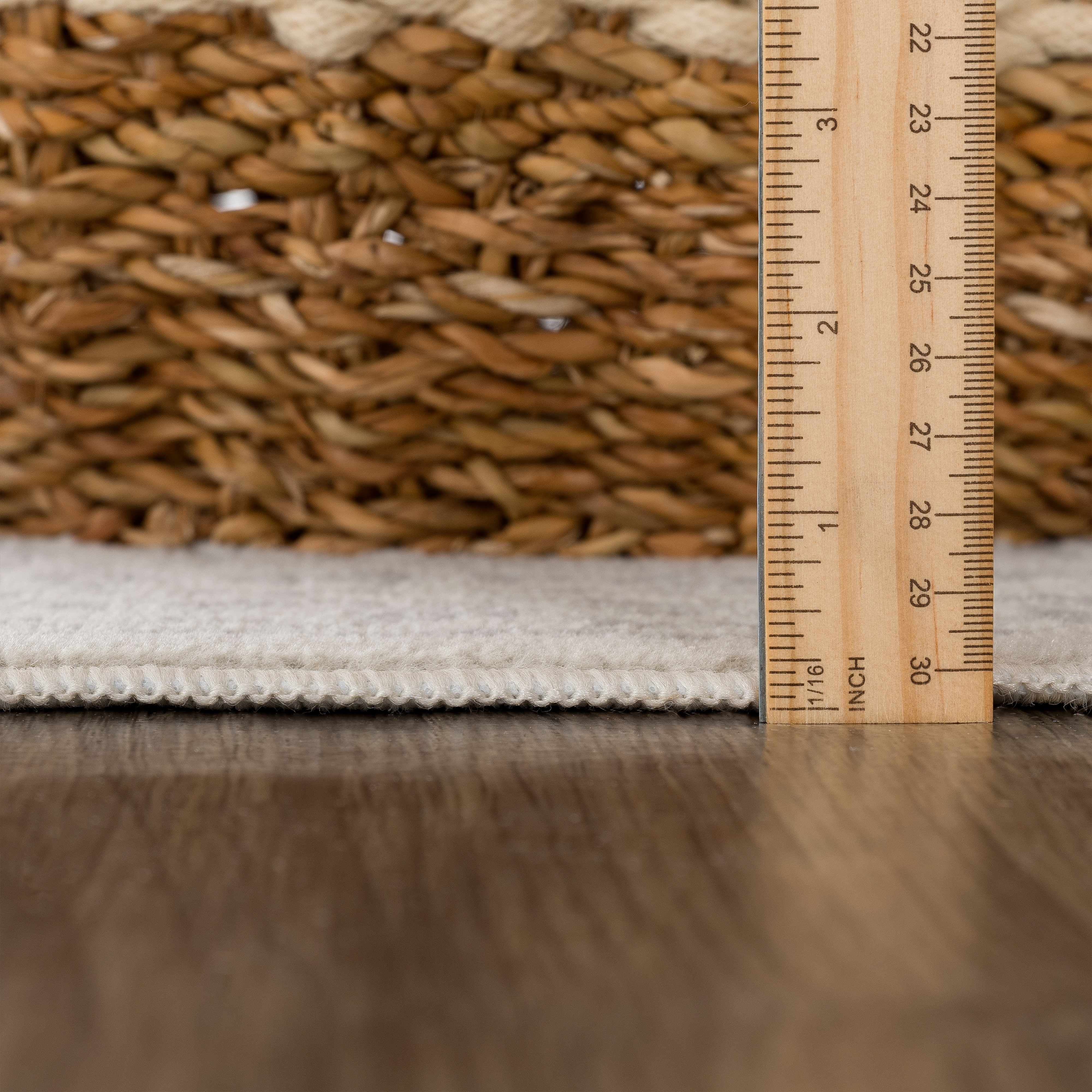 Mira Area Rug  Machine Woven  Medium Pile  Cream Gray