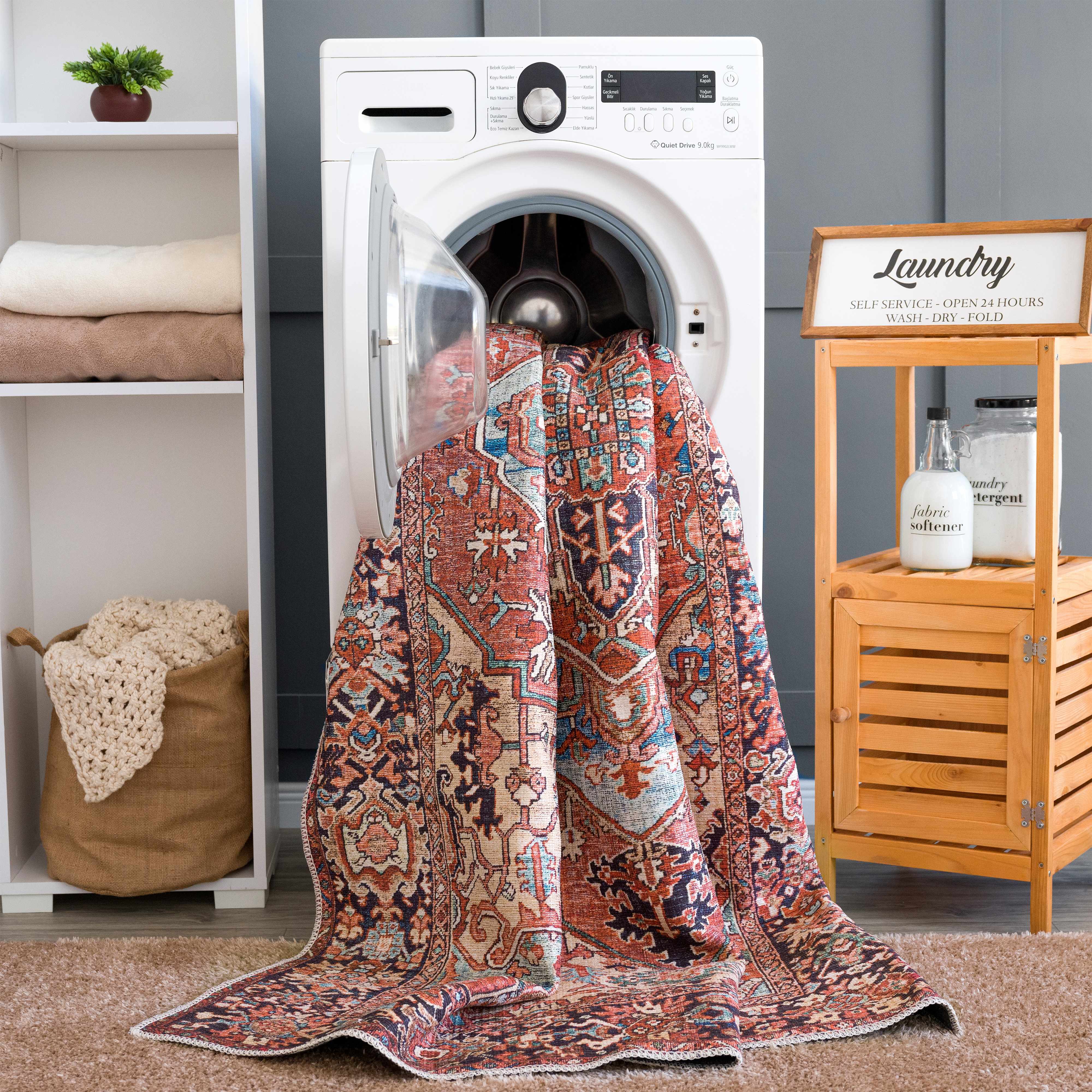 Nexis Area Rug  Machine Washable, Low Pile Polyester