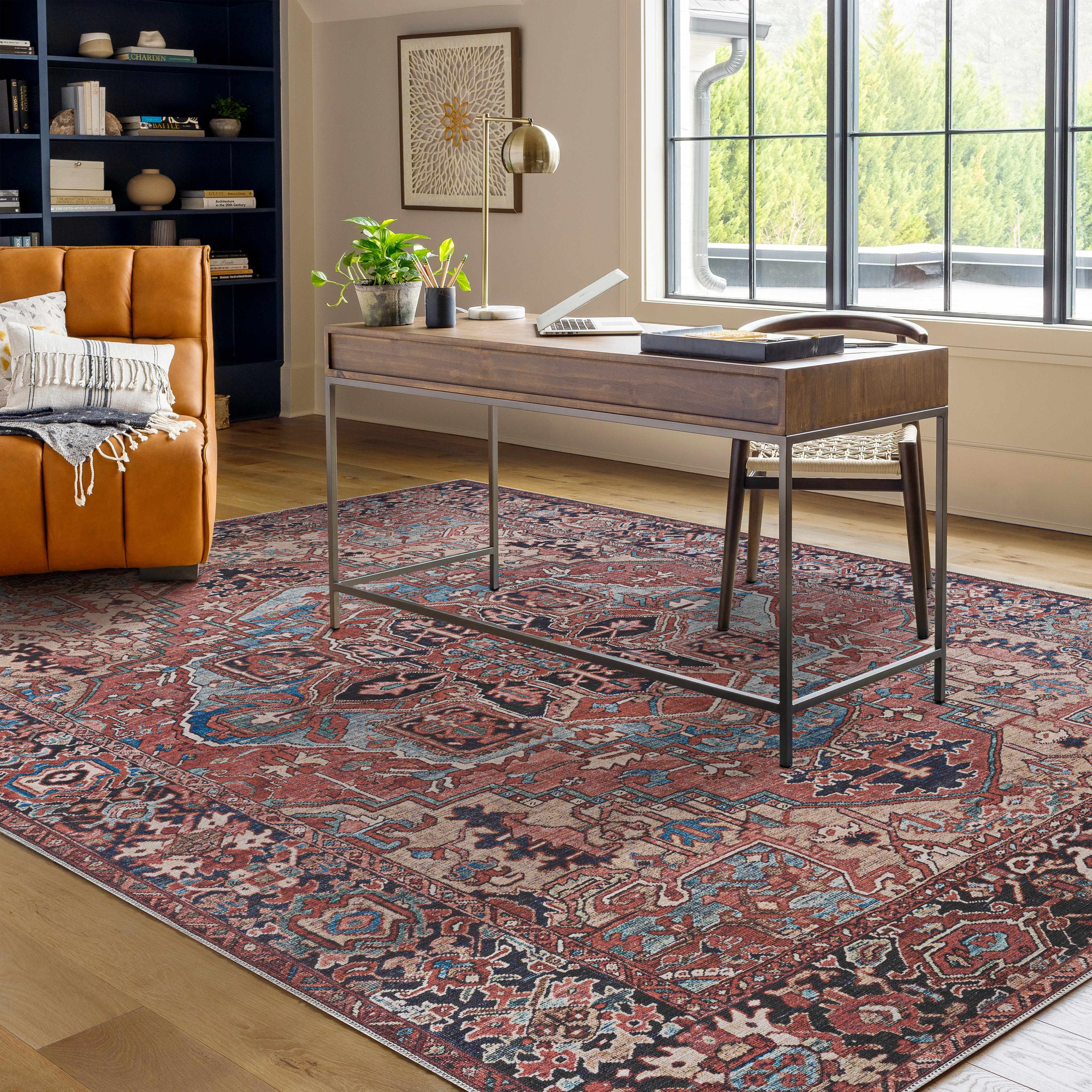 Nexis Area Rug  Machine Washable, Low Pile Polyester