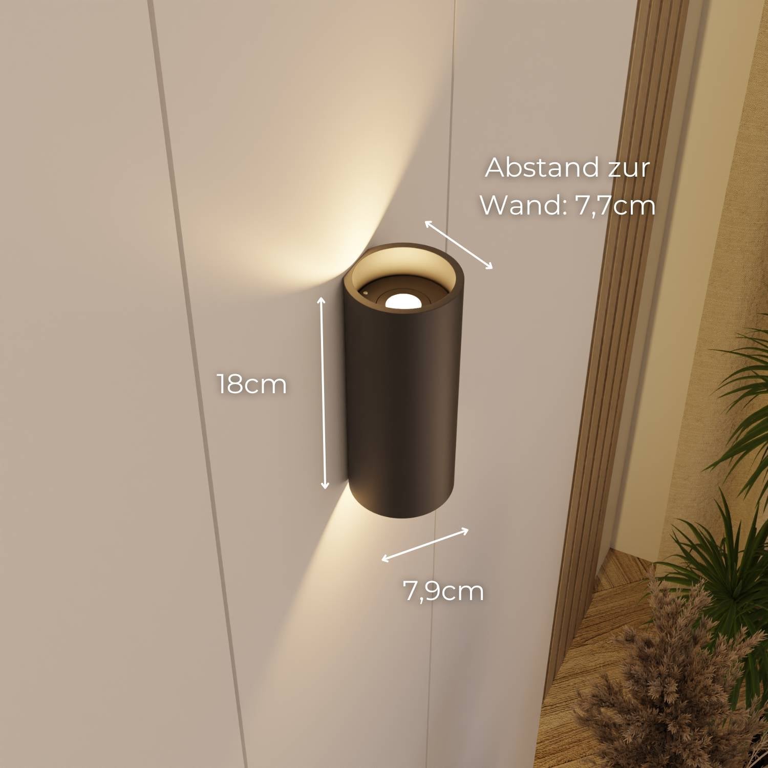 Bela Wall Light | 2700K Warm White, IP54 Protection