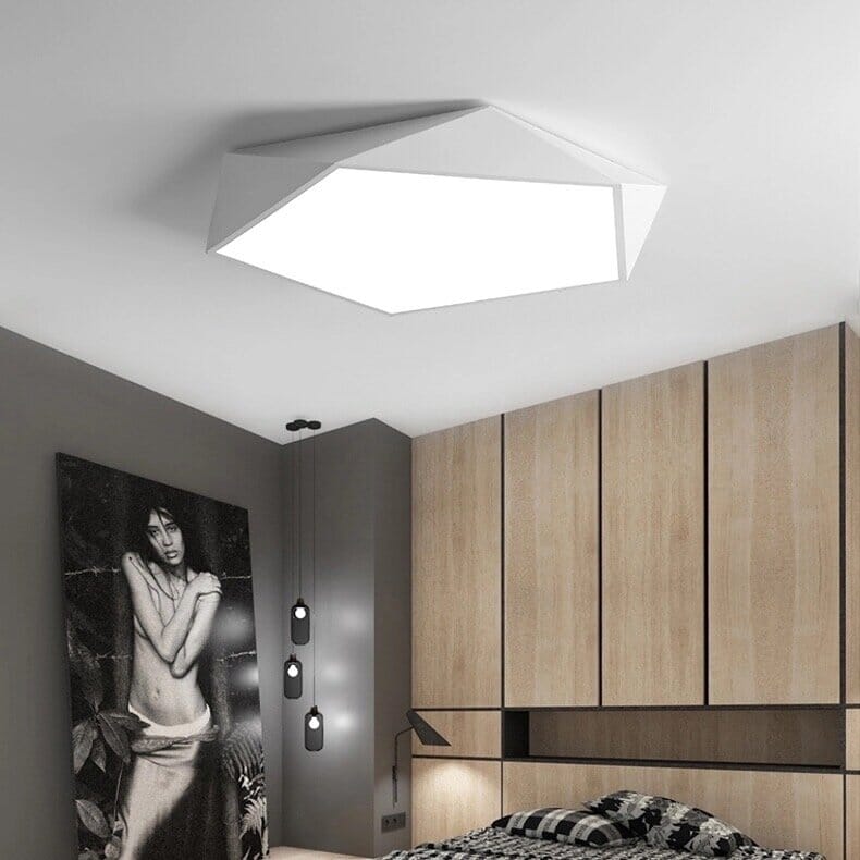 Skydor Ceiling Light | Modern Geometric LED, Dimmable Options
