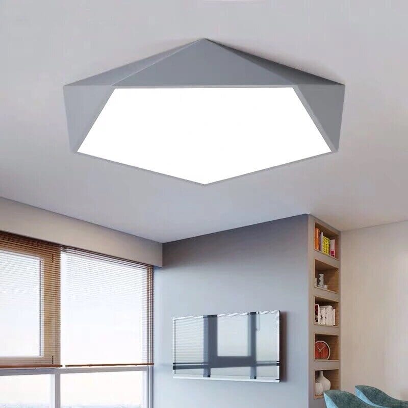 Skydor Ceiling Light | Modern Geometric LED, Dimmable Options