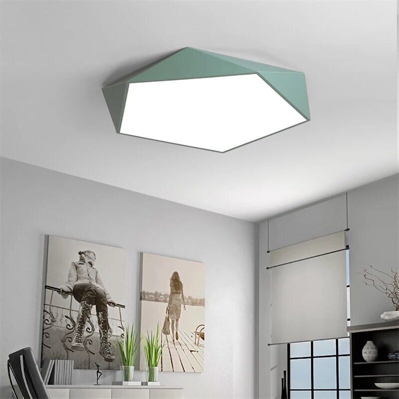 Skydor Ceiling Light | Modern Geometric LED, Dimmable Options