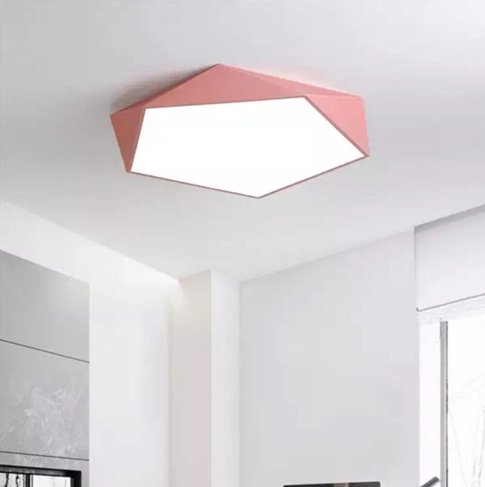 Skydor Ceiling Light | Modern Geometric LED, Dimmable Options