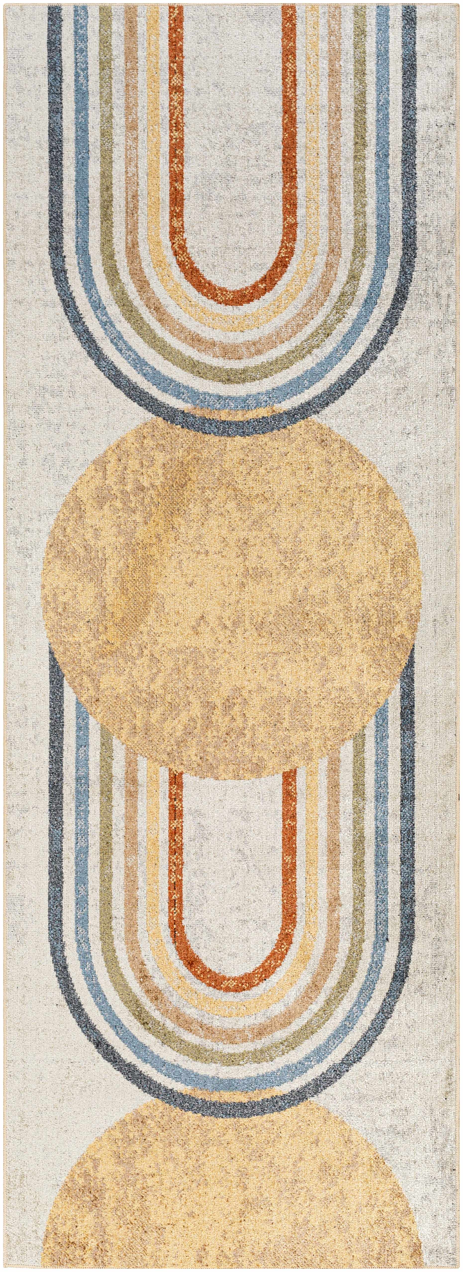 Giza Area Rug  Machine Washable  Contemporary Design