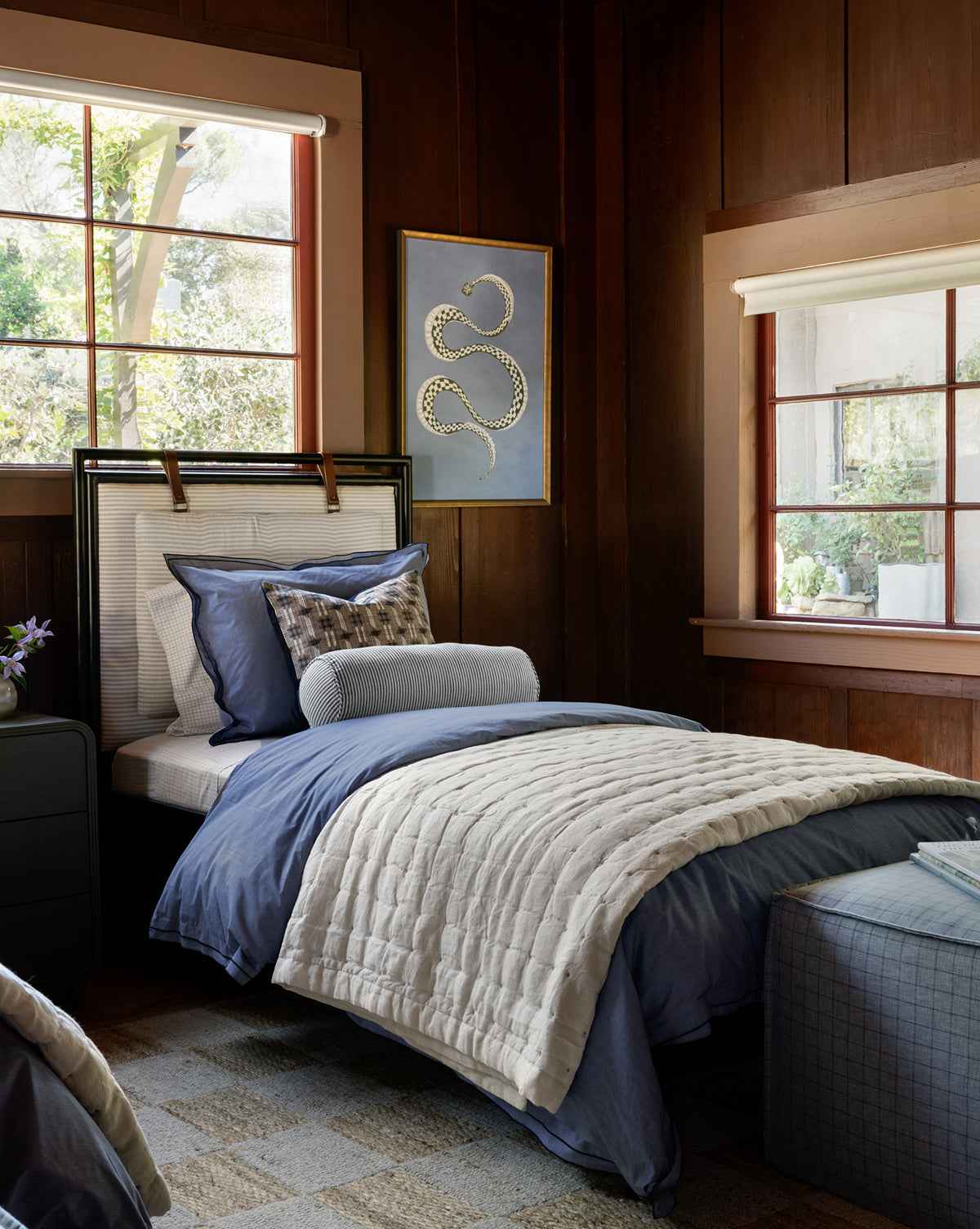Talon Quilt  Soft Linen-Cotton Blend  Neutral Palette