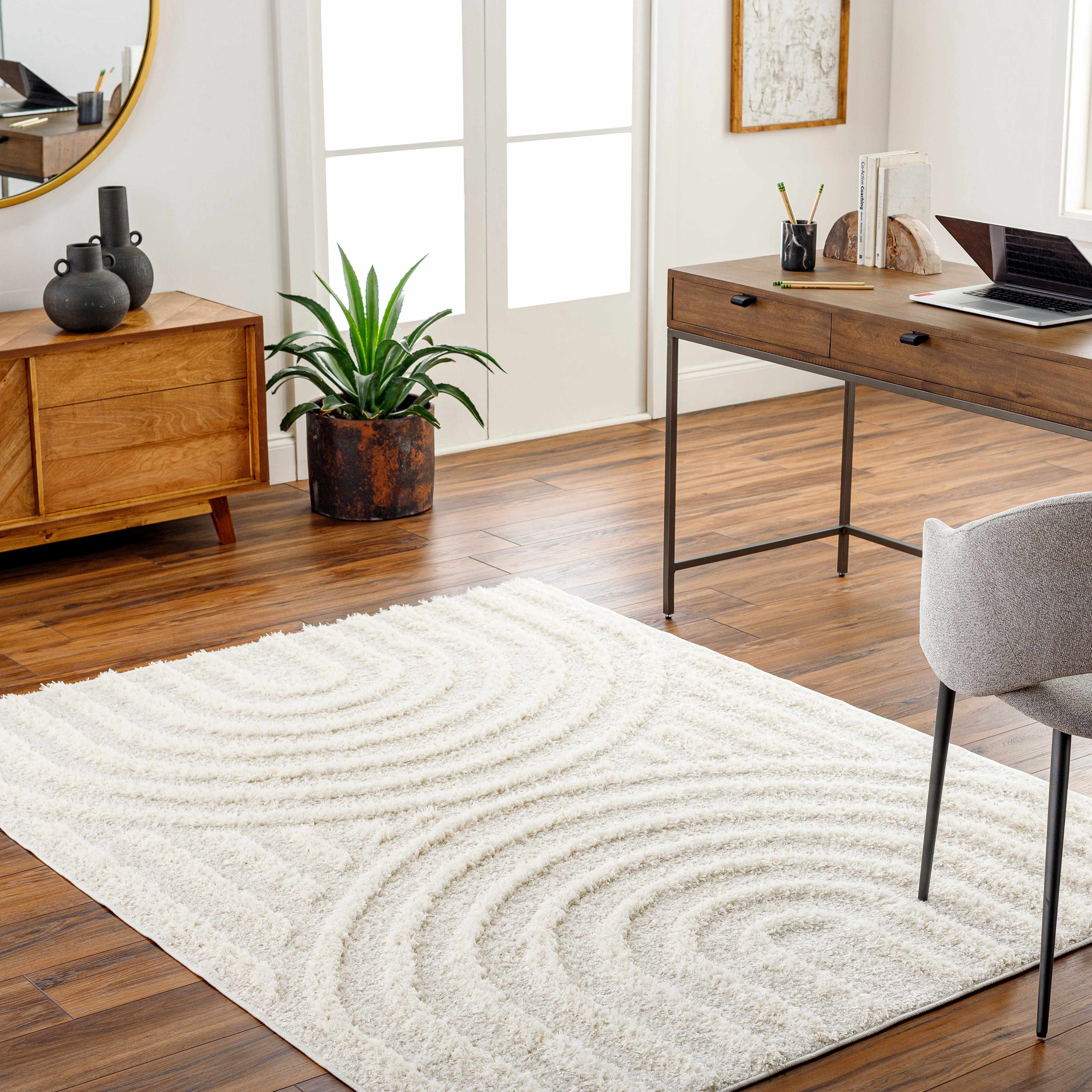 Bristol Area Rug  Contemporary  Machine Woven  Beige